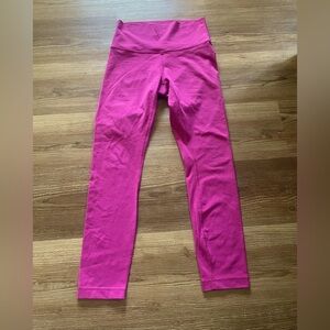 Lululemon leggings hot pink 25 inch inseam size 6